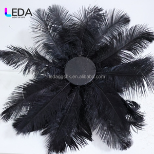 ลูกบอลขนนกสีดำตกแต่งงานแต่งงาน LEDA ลูกบอลขนนกแท้สำหรับตกแต่งงานแต่งงาน - Product Image 2