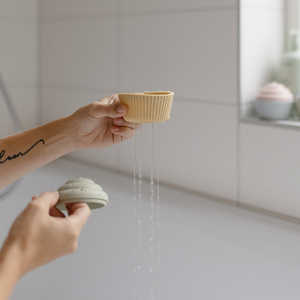 Color a juego Mix and Match Cupcake Toy Puzzle Play Shower Pool Bañera Juguetes para bebés Juguetes de baño sin molde - Product Image 5