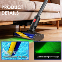 Tête de brosse pour tapis et sols, lumière LED laser, tête de brosse de nettoyage motorisée pour aspirateur V7 V8 V10 V11 V15 SLIM V6 G5