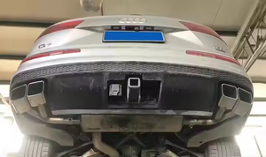 ระบบปลายท่อไอเสียสแตนเลสสตีลของรถ sypes ท่อไอเสียปลายท่อไอเสียสีดำสีเงินสำหรับ <span class=keywords><strong>Audi</strong></span> Q7 SQ7ขึ้น - Product Image 6