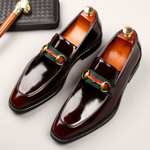 נעלי גברים חדשות, נעליים אלגנטיות רשמיות ללא שרוכים עם חומר עליון נוסף, נעליים נוחות - Product Image 3