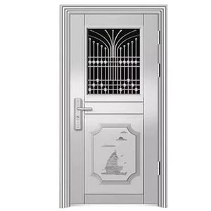 Puerta de Seguridad de Acero Inoxidable de Diseño Moderno, Resistente a la Corrosión, Doble Apertura, Función Antirrobo para Apartamento - Product Image 1