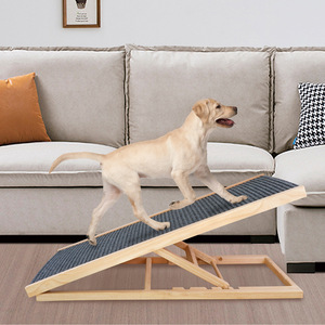 Escaleras de madera personalizadas para mascotas 2 en 1, rampa antideslizante plegable para perros y gatos para cama, sofá, coche, escalón ajustable para perros para mascotas pequeñas, medianas y grandes - Product Image 6