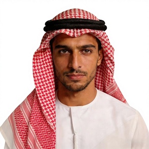 <span class=keywords><strong>Foulard</strong></span> carré Shmagh/Yashmagh en polyester et coton de haute qualité pour hommes musulmans saoudiens, style désertique, pour la tête - Product Image 6