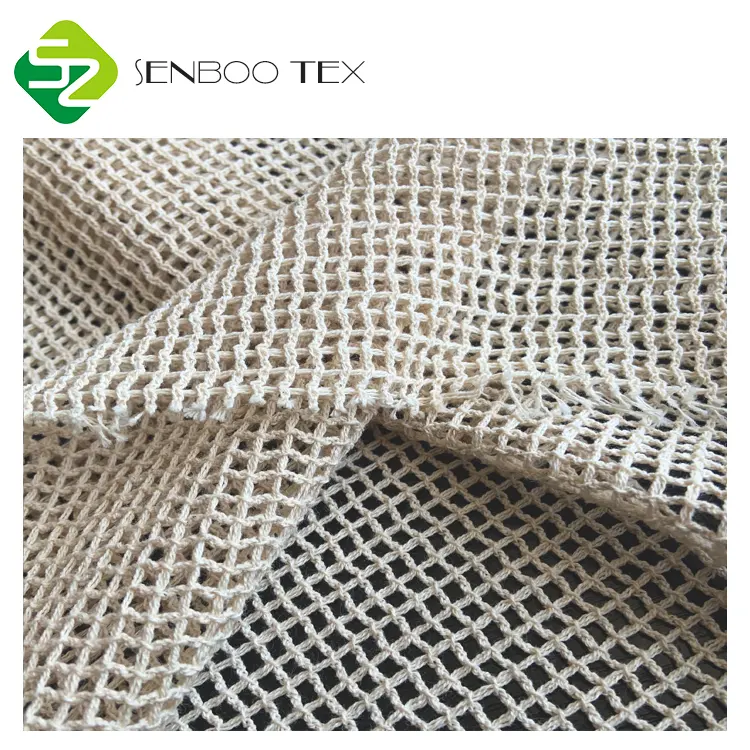 Tecido de malha de algodão orgânico clássico projetado 100% gols para produzir bolsas de malha