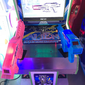 Vente chaude drôle vidéo électronique enfants extraterrestres machine de jeu de tir pour deux joueurs - Product Image 6
