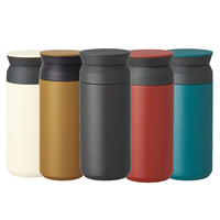 Gobelet de voyage en acier inoxydable avec Double paroi 12oz, personnalisé, bouteille d'eau isolée sous vide, conserve les boissons chaudes ou froides en heures, ml