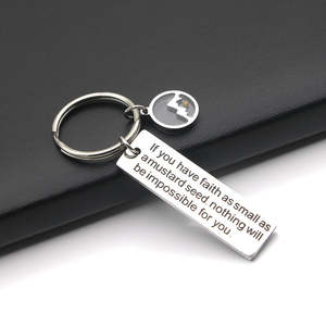 La fede estimabile può muovere le montagne collana di semi di senape collana in acciaio inox per donne uomini religiosi gioielli cristiani - Product Image 5