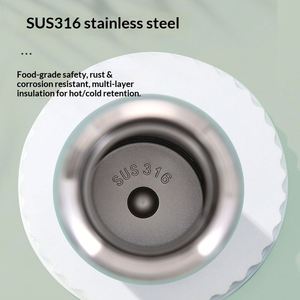 Wholesale Stainless Steel Sling Bullet Vacuum Cup With <b>Lettering</b> Logo for Boys Girls Students Drinkware - Product Image 4