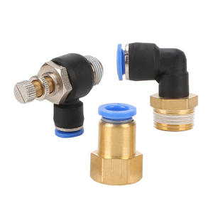 Pièces pneumatiques PC8-02, raccord rapide à filetage externe droit, raccord rapide PL, raccord rapide SL, vanne d'étranglement - Product Image 1