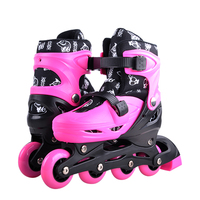 Patins à roulettes de Noël d'extérieur durables et de bonne qualité, 4 roues réglables, pour enfants