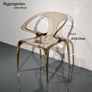 Chaise de salle à manger en acrylique transparent AVA, luxe léger, design italien haut de gamme, mobilier d'intérieur Roche Bobois - Product Image 5
