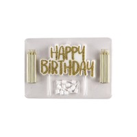 Cake Topper Geburtstags dekoration Party liefert mehrfarbige Geburtstags kerzen Set mit Happy Birthday Letter Candles