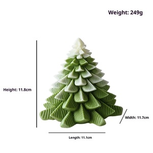 Hot Selling Christmas Tree Reindeer Dwarf Shaped <b>Candles</b> Festive Atmosphere Decor Holiday <b>Gifts</b> - Product Image 5
