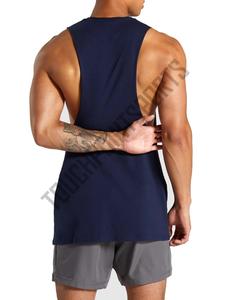 Venta al por mayor logotipo personalizado impresión fitness gimnasio deportivo ropa deportiva hombre músculo camiseta sin mangas tops 100% tela de algodón - Product Image 2