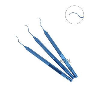 Manipulador de Lentes Oftálmicas <span class=keywords><strong>Minami</strong></span> M Hook, Instrumento para Párpados Dobles - Product Image 1