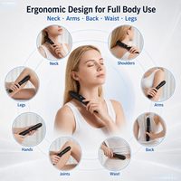 Eveekon Outil de massage musculaire amélioré, outil de massage des fascias avec 9 niveaux, masseur électrique chauffant et vibrant