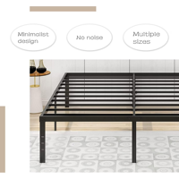 Cadre de lit en fer pour dortoir et appartement, design moderne et classique, extensible et réglable, vente en gros