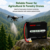 Pin drone dung lượng cao 16Ah 68.4V 10C, thời lượng sử dụng lâu dài, pin lithium cho máy bay không người lái, dùng cho kiểm tra đường dây điện.