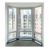 Ventana Abatible Moderna de PVC que Ahorra Espacio, de Acero Inoxidable para Dormitorio/Apartamento, Alternativa a la Abatible y Giratoria, con Cierre Multipunto, Probada por SGS