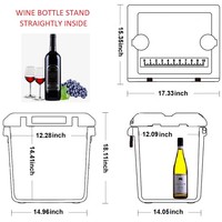 Glacière portable pliable Feiya 33QT moderne compatible avec la glace sèche, conservation de la glace pendant 5 jours, étanche, qualité alimentaire, logo personnalisé
