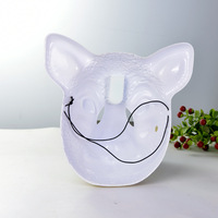 Masque en plastique Youlun Sheepshead pour adulte, lumineux dans le noir, pour fête de Noël, lutte, boxe, déguisement