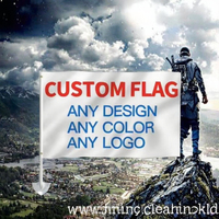 Promotion : Drapeaux personnalisés 3x5 pieds, double face, imprimés en sérigraphie sur polyester, écologiques, durables, personnalisables avec n'importe quel logo.