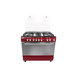 Xunda 36 pulgadas Oem 4 Quemadores de gas 2 Placa caliente electrónica Independiente Cocina comercial Estufa de gas Cocina con horno