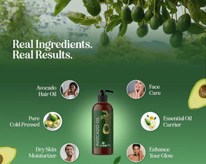 Aceite de aguacate puro 100% <span class=keywords><strong>para</strong></span> el cuidado de la piel y las <span class=keywords><strong>uñas</strong></span>, además de aceite <span class=keywords><strong>para</strong></span> cabello seco y aceite facial, aceite portador de belleza DIY - Product Image 6