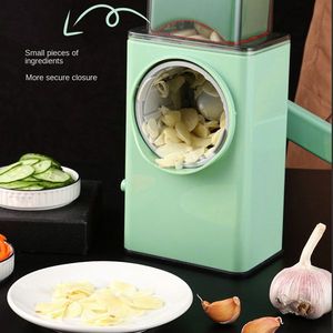 Multipurpose 3-in-1 Steel Food Plastic Hand Crank <b>Chopper</b> Rotary Cheese <b>Vegetable</b> Carrot Slicer Grater Set Kitchen Gadget - Product Image 2