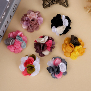 Accesorio para el Cabello con Flores de Tela de 3cm, Bloques de Color, Cosido a Mano, Manualidades DIY para Ropa, Leggings, Aretes, Decoración - Product Image 1