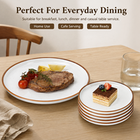 Ensemble d'assiettes en céramique artisanale mate personnalisées, assiettes pour desserts, salades, assiettes de cuisine en céramique