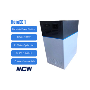 Портативный 1 кВтч Lifepo4 домашний резервный инверторный аккумулятор наружная мобильная солнечная энергетическая система MPPT чистая Синусоидальная станция - Product Image 1