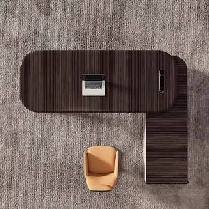Conjunto de Escritorio y Silla Ejecutiva Moderna Minimalista de Estilo Italiano, Ligero y Lujoso, Escritorio de Madera de Alta Gama para CEO/Director - Product Image 5