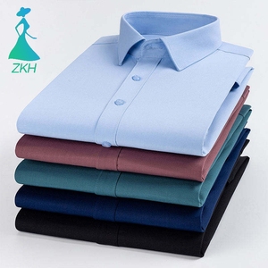 Chemises pour hommes bleu ciel officielles d'été à manches longues chinoises à <span class=keywords><strong>prix</strong></span> abordable - Product Image 1