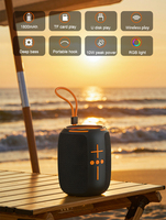 Enceinte sans fil portable 5W avec lumière RGB et subwoofer pour fêtes à domicile, intérieur et extérieur