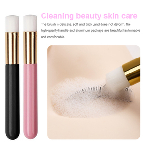 Pinceau <span class=keywords><strong>mousse</strong></span> pour les yeux avec logo personnalisé en gros outil de beauté de marque privée de haute qualité avec manche en bois pour le visage et les correcteurs - Product Image 2