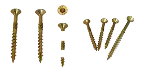 Vis à bois Torx multifonctionnelles Ruspert jaunes zinguées à tête fraisée ovale pour panneaux de particules, système de mesure métrique - Product Image 4