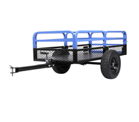 Remorque benne à benne basculante robuste pour VTT, remorque utilitaire de jardin, capacité de charge 1500 lb, en acier inoxydable, OEM, meilleur prix