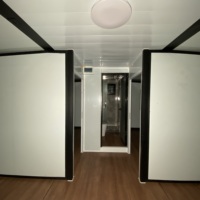 Maison préfabriquée pliable à bon prix, 20 pieds, 40 pieds, 2 étages, maison préfabriquée de luxe, 2 étages, 40 pieds, maisons conteneurs extensibles, maison conteneur