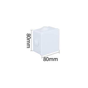 80x80x50mm IP65 <b>Waterproof</b> Junction <b>Box</b> ABS Plastic Pre-drilled 4 Holes with Rubber Plugs Outdoor <b>Electrical</b> Enclosure - Product Image 2