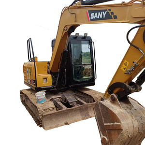 Excavadora de orugas hidráulica SANY SY75Cpro de 7,5 toneladas usada, motor de 6 toneladas, bomba de caja de cambios, componente de Motor central para construcción de edificios - Product Image 1