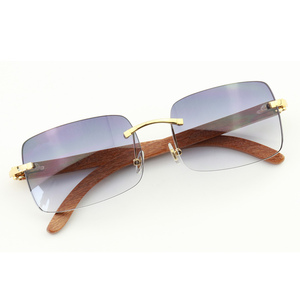 Gafas de sol de madera con diseño de marca, lentes de sol polarizadas con Logo personalizado, con borde fino, suela Occhiali <span class=keywords><strong>Da</strong></span>, 2019 - Product Image 5