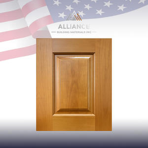 Puerta de muestra de color cereza roja 13 "W x 16" H x 3/4 "D Gabinetes de cocina de granja Puerta de madera de abedul maciza Gabinete de cocina clásico - Product Image 1