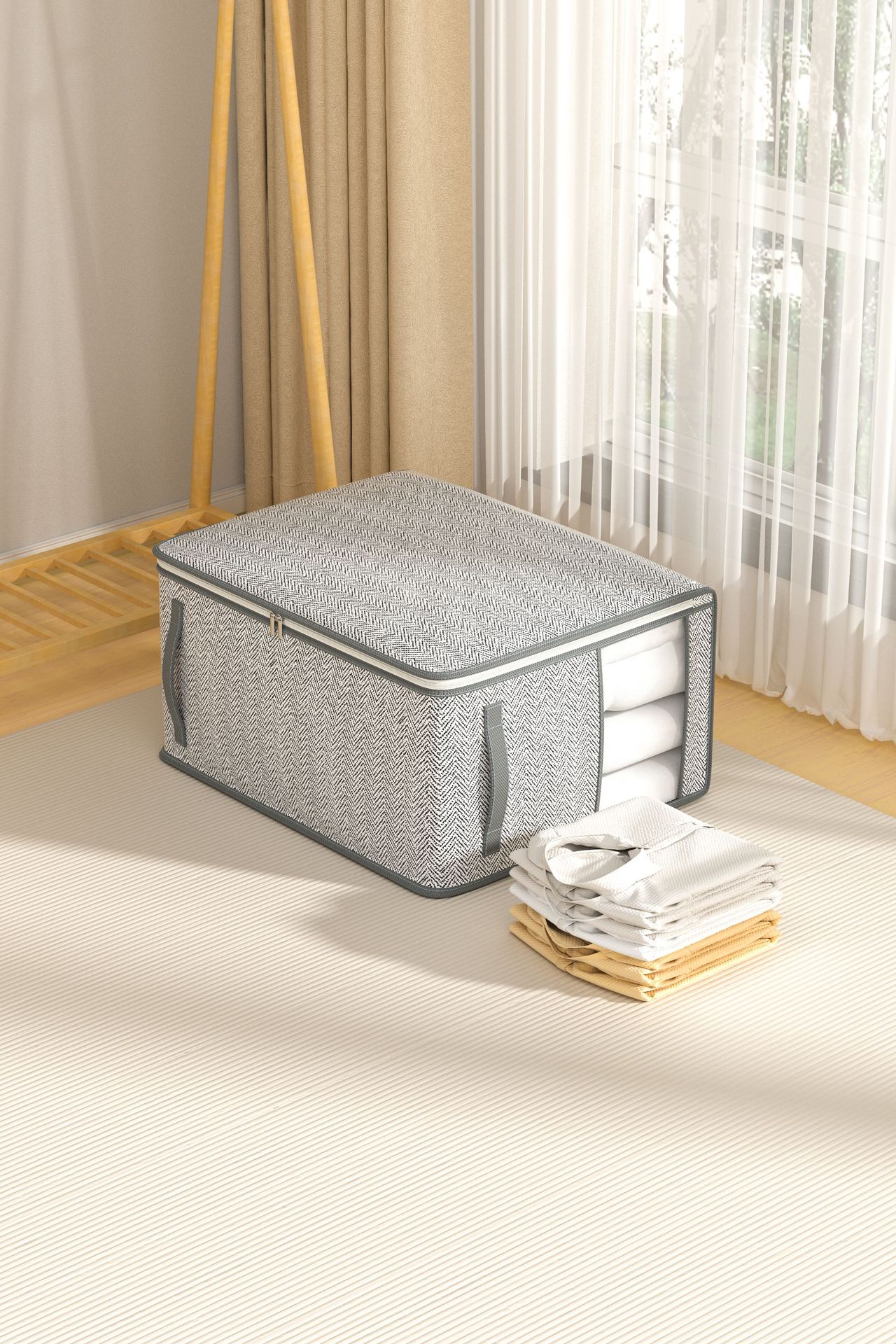 Household quilt storage clothes quilt boxe large capacity laundry storage moving foldable portable boxes