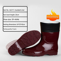 Bottes de pluie unisexes légères et recyclables en PVC, avec amorti, soutien de la voûte plantaire, antidérapantes et lumineuses, à prix abordable