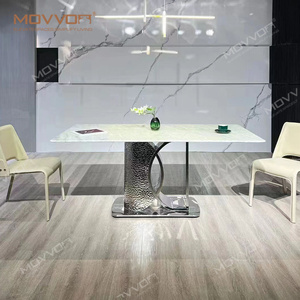 Table de salle à manger commerciale <span class=keywords><strong>en</strong></span> aluminium, pliable, avec 2 extensions, 5 pièces, 36 pouces, pour événements (mariages, réceptions) - Product Image 4