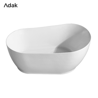 Baignoire autoportante en acrylique avec drain, pour salle de bain intérieure, portable, écologique, garantie 5 ans, facile à nettoyer, 60 gal+, baignoire profonde pour trempage prolongé