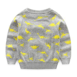 Suéter Infantil de Estilo Coreano con Diseño de Dinosaurios, Tejido de Punto, Compras en Línea en India - Product Image 3