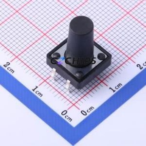TSF001A16026A Tactile Switch DIP-4P,12x12mm Switch Round Button 2.6N Through Hole 12mm - Product Image 1
